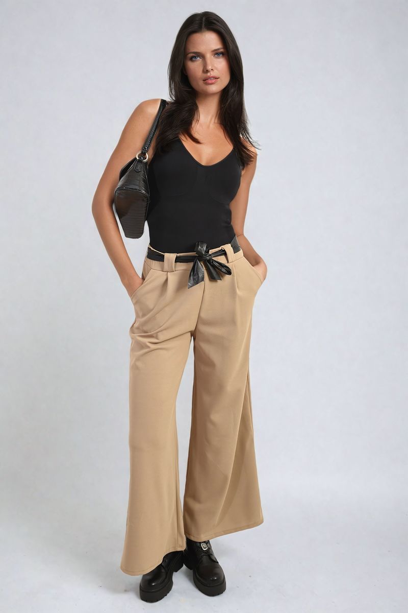 Mariana Belted High Waist Wide Leg Trouser - 6 colours