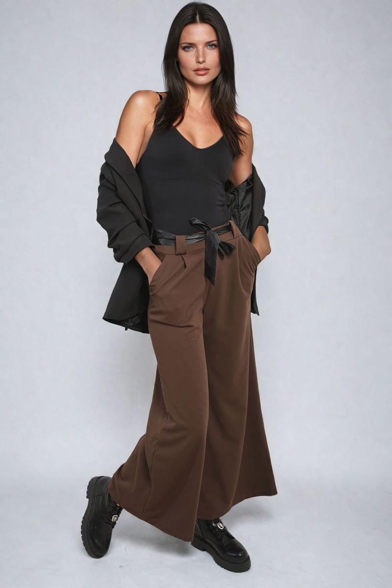 Mariana Belted High Waist Wide Leg Trouser - 6 colours