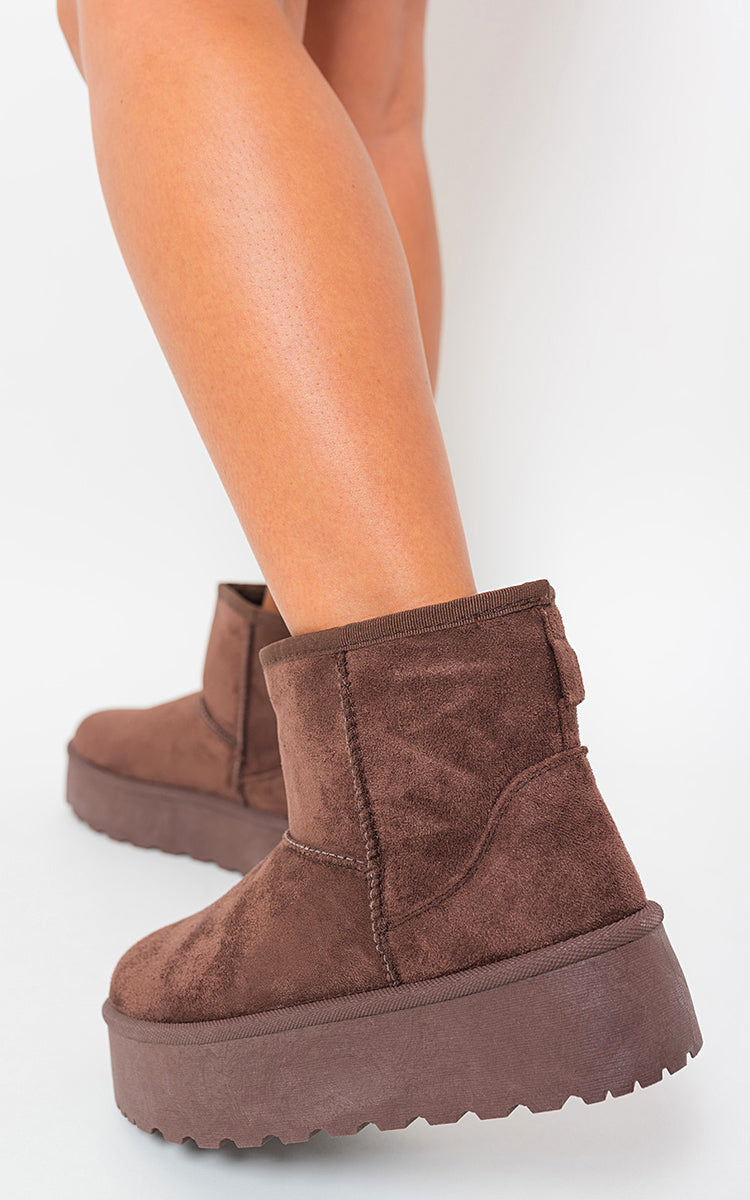 Martha Thick Heel Platform Boots - 6 colours