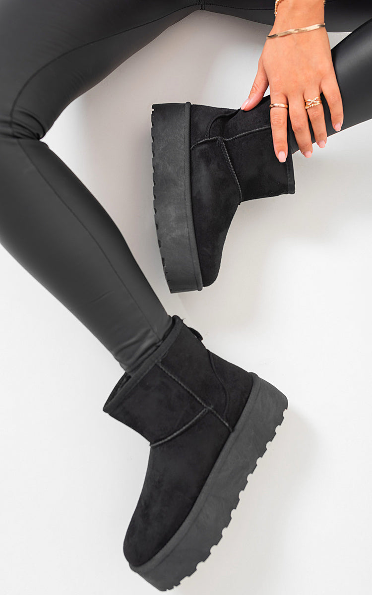 Martha Thick Heel Platform Boots - 6 colours