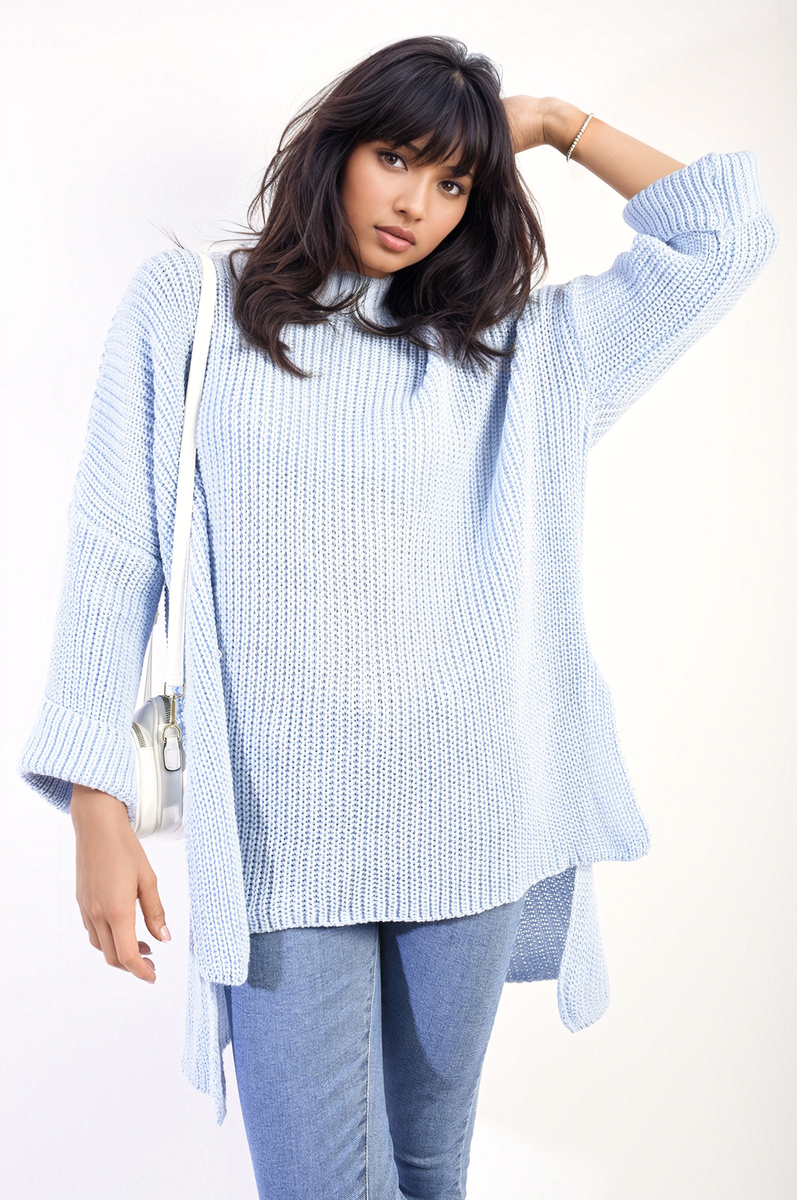 Melissa Oversized High Neck Knitted Jumper - 4 colours