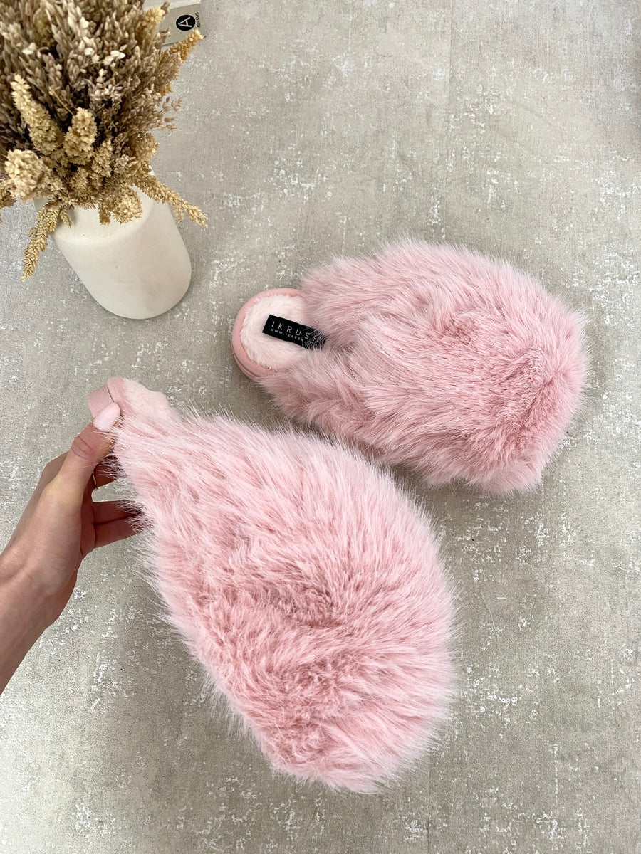 Mildred Fluffy Faux Fur Winter Sandals - 5 colours