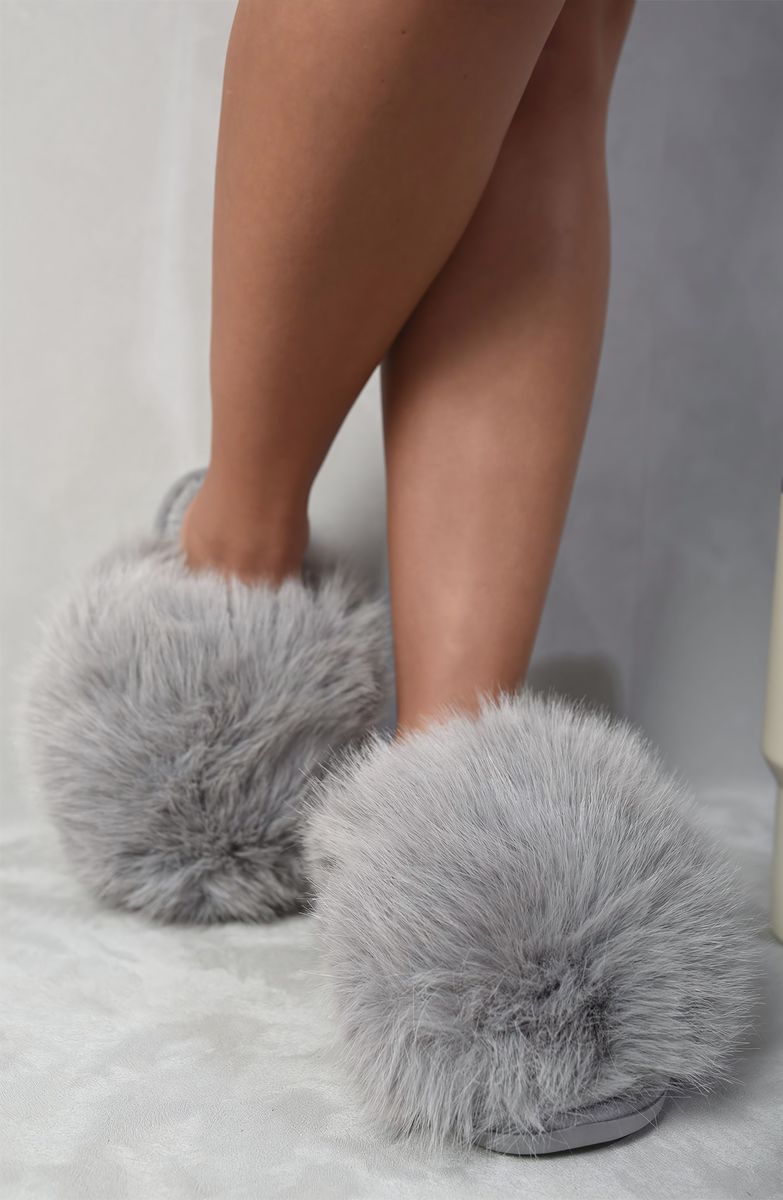 Mildred Fluffy Faux Fur Winter Sandals - 5 colours