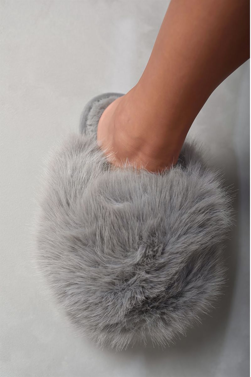 Mildred Fluffy Faux Fur Winter Sandals - 5 colours