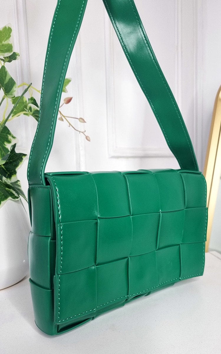 Millie Faux Leather Woven Handbag - 2 colours