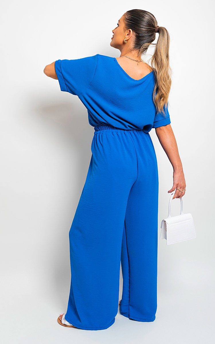 Mollie Drawstring Gathered Waist Wide Leg Trouser - 8 colours