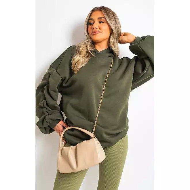 Molly Fall Winter Oversized Ruched Sleeves Hoodie - 3 colours