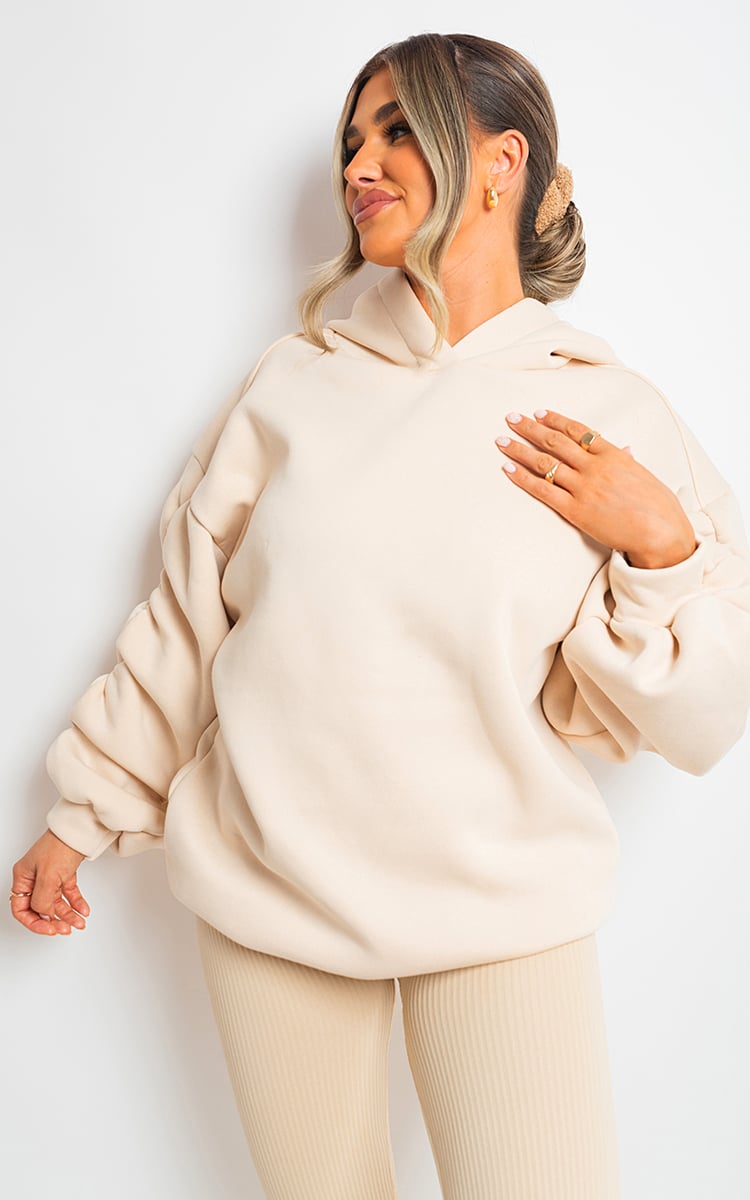 Molly Fall Winter Oversized Ruched Sleeves Hoodie - 3 colours