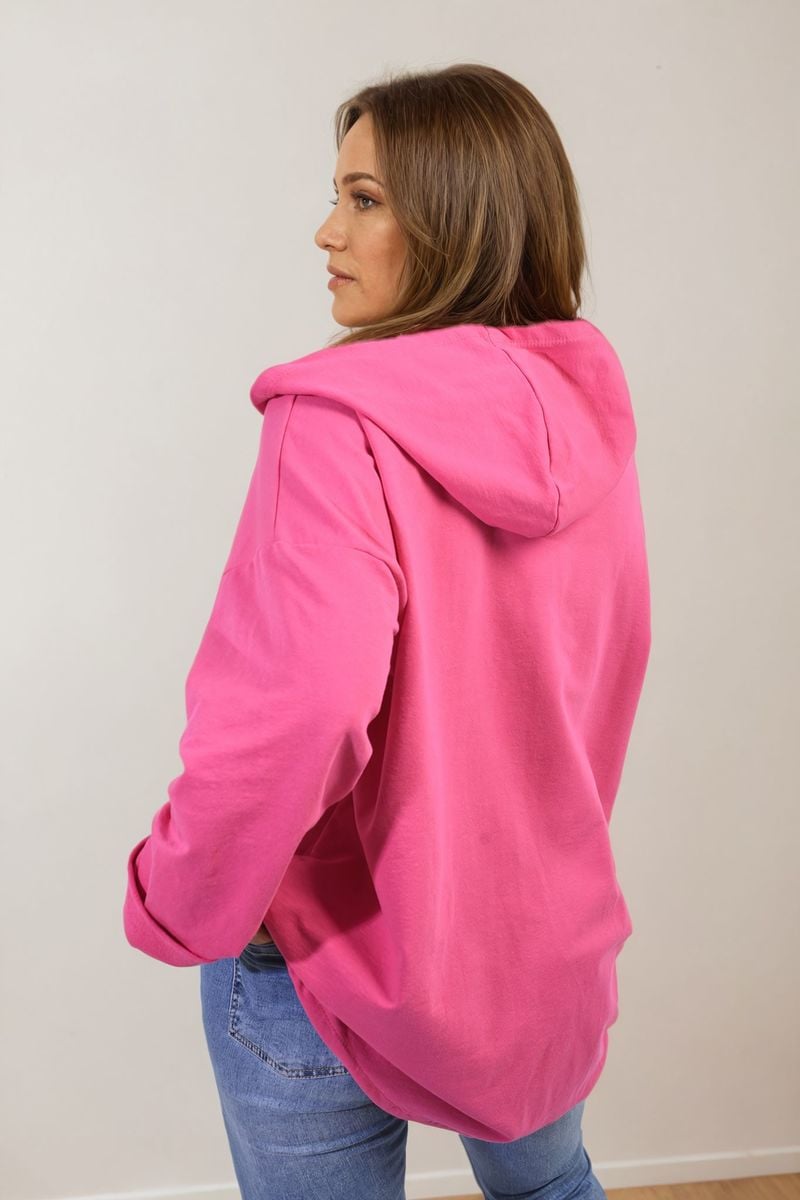 Molly Zip-Up Hooded Jacket with Pockets - 5 colours