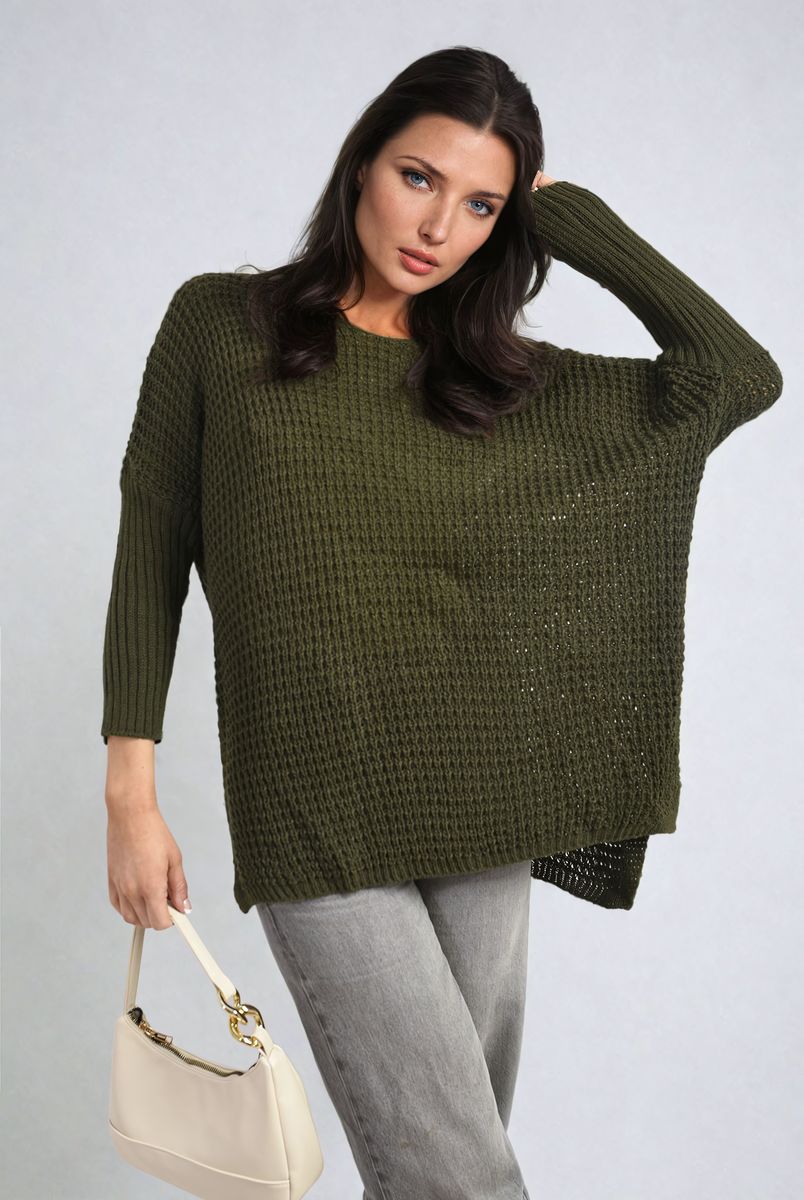 Phoebe Long Back Knitted Long Sleeve Jumper - 6 colours