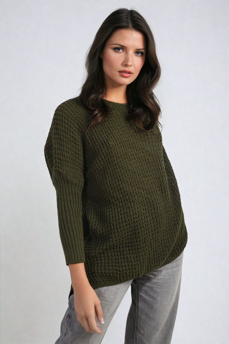 Phoebe Long Back Knitted Long Sleeve Jumper - 6 colours