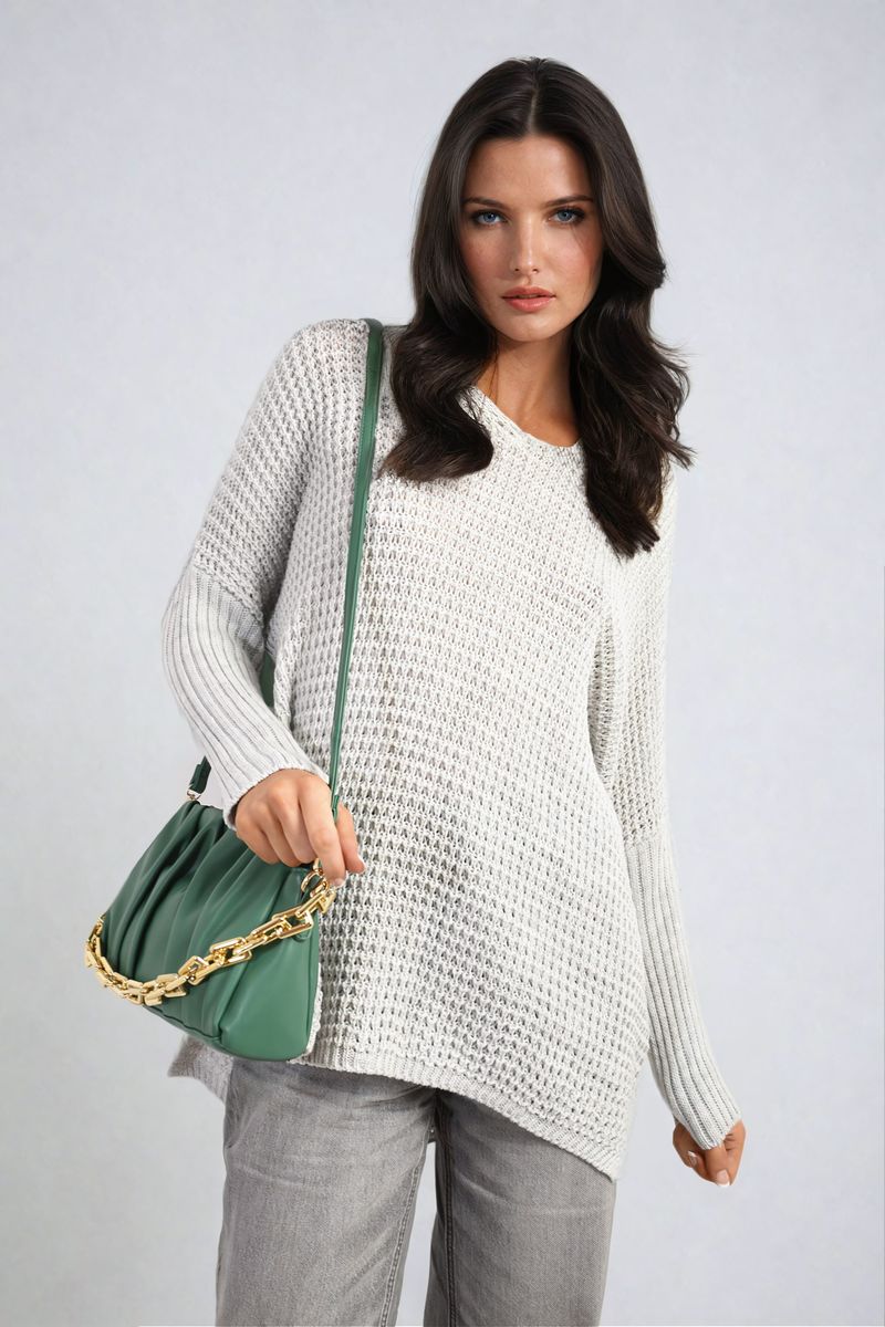 Phoebe Long Back Knitted Long Sleeve Jumper - 6 colours