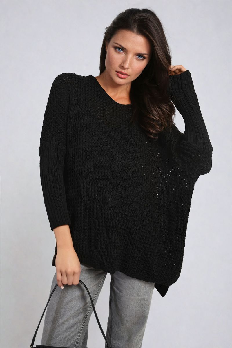 Phoebe Long Back Knitted Long Sleeve Jumper - 6 colours