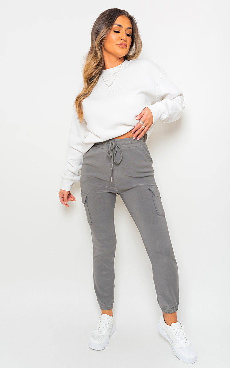 Curve Frankie Cargo Pocket Trouser with Drawstring - 7 colours