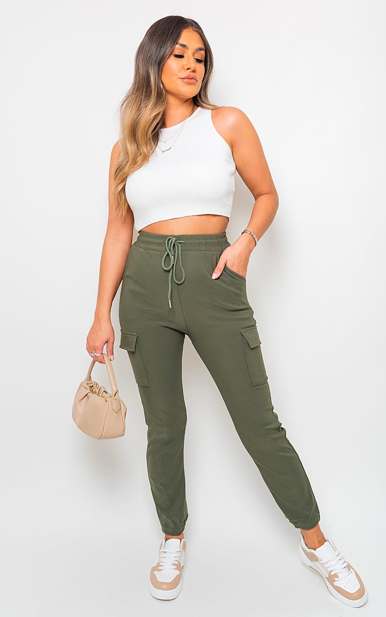 Curve Frankie Cargo Pocket Trouser with Drawstring - 7 colours