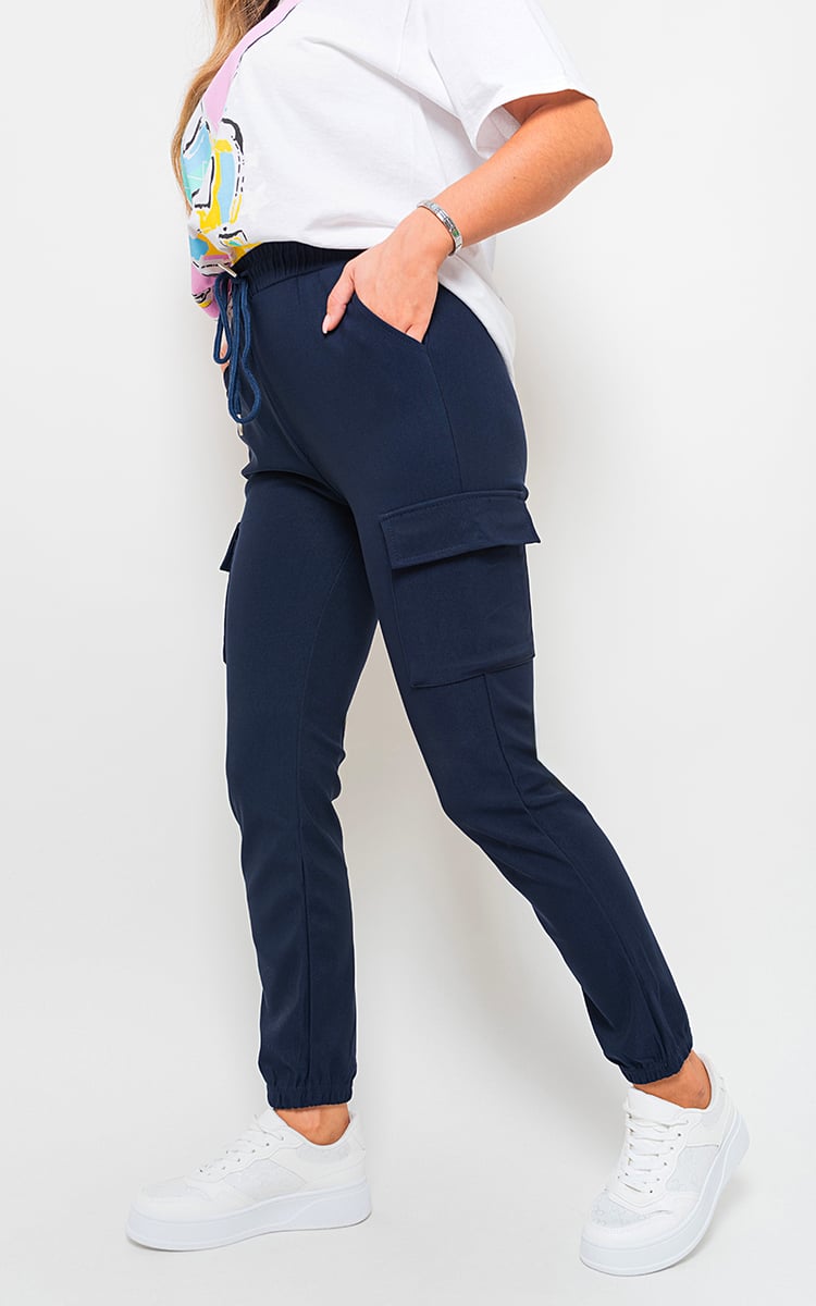 Curve Frankie Cargo Pocket Trouser with Drawstring - 7 colours