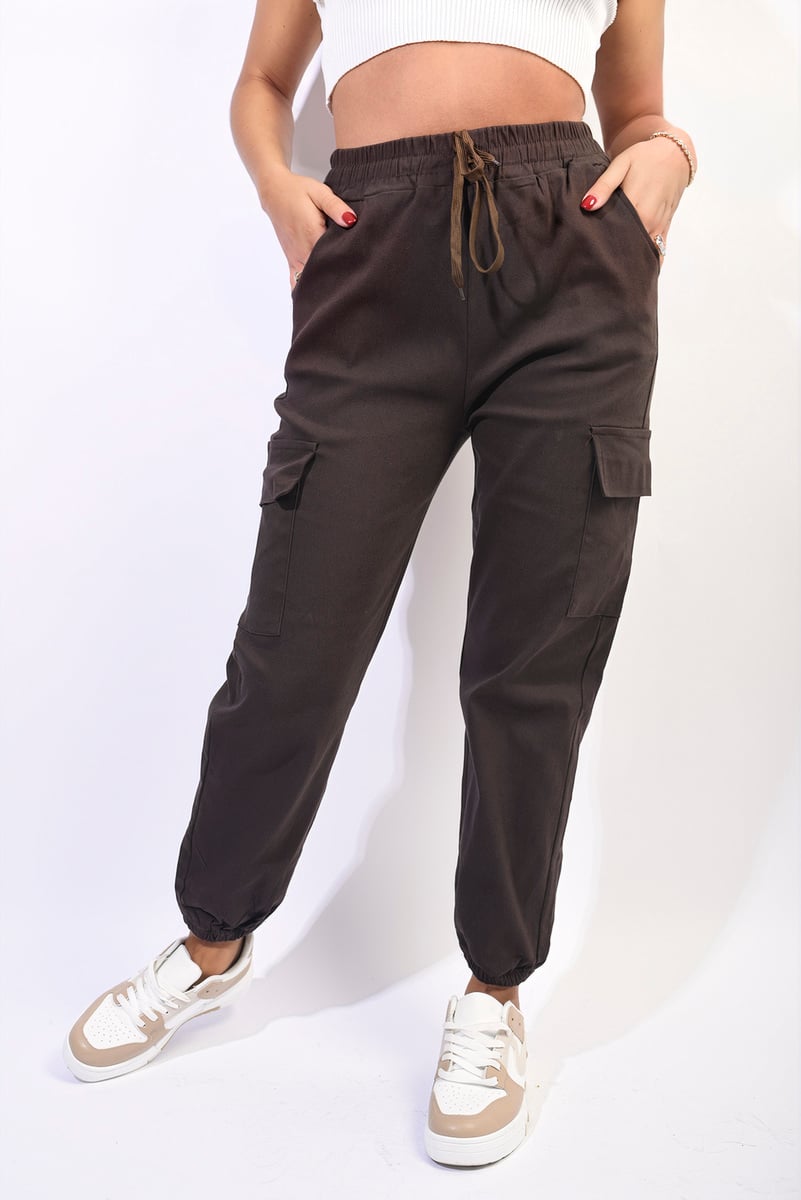 Curve Frankie Cargo Pocket Trouser with Drawstring - 7 colours