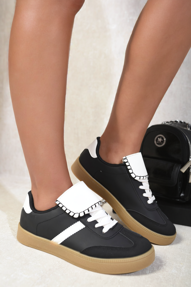 Rosalie Lace Up Low Top Trainers - 2 colours