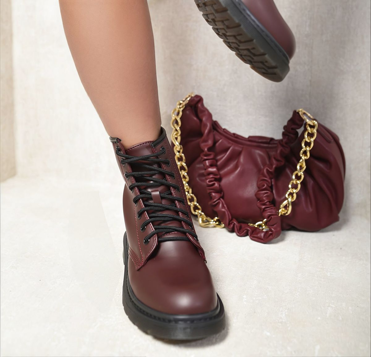 Rylee Lace-Up Platform Ankle Boots - 3 colours