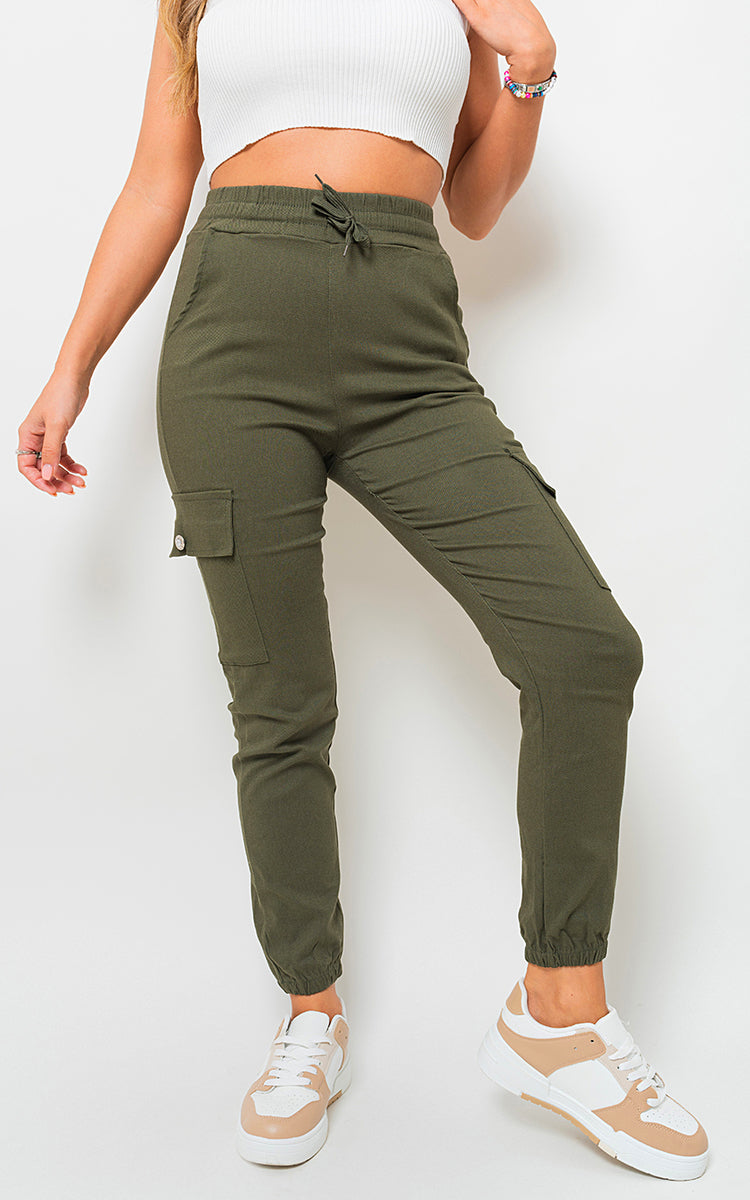 Curve Sylvie Pocket Side Cargo Trouser - 7 colours