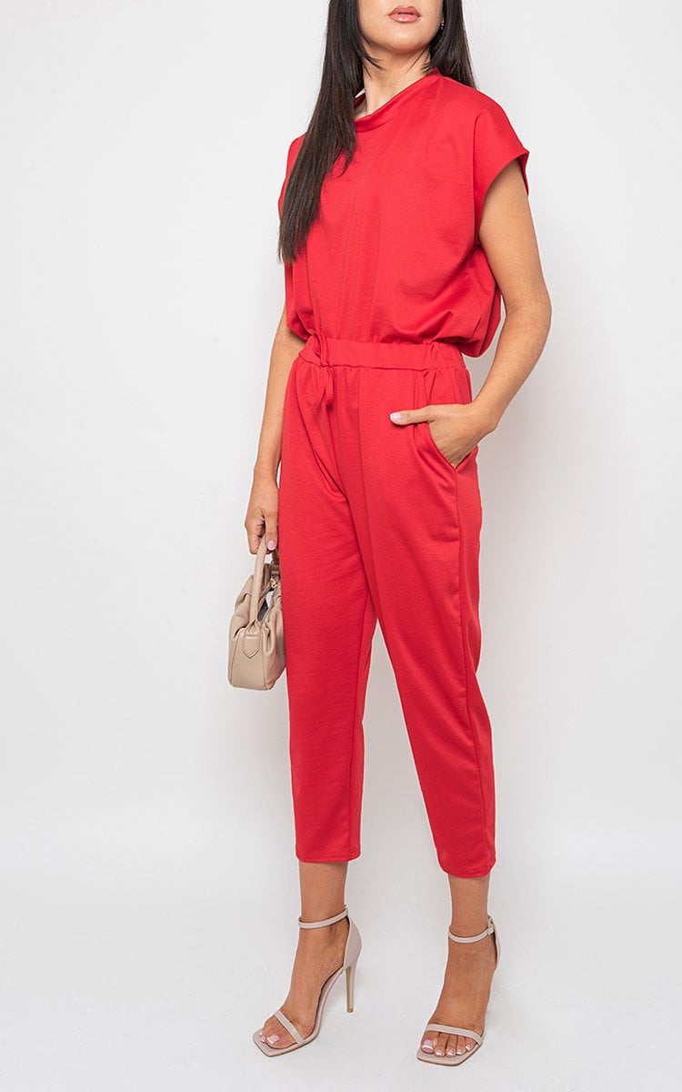 Yasmine Short Sleeve Boxy Lounge Wear Co-ord Set - 7 colours