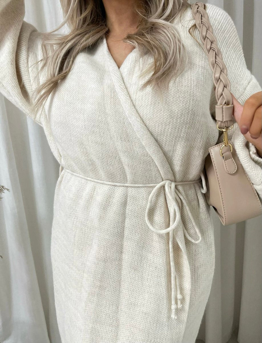 Alissa Knitted Long Sleeve Belted Cardigan - 5 colours