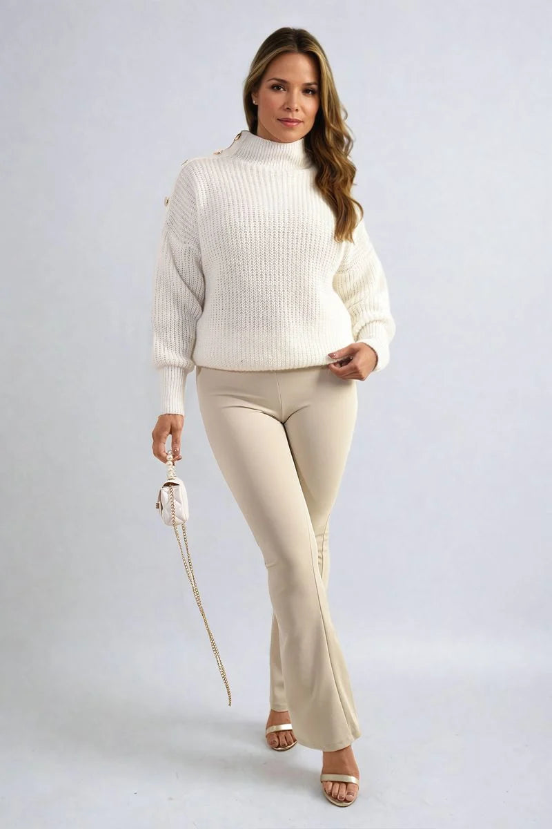 Jessica High Waisted Flare Leg Trouser - 5 colours