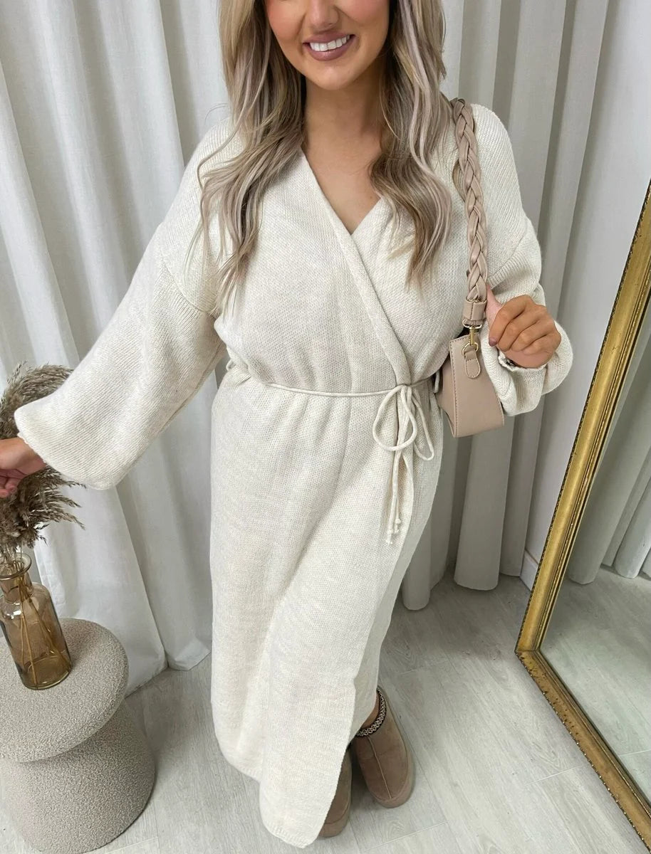 Alissa Knitted Long Sleeve Belted Cardigan - 5 colours