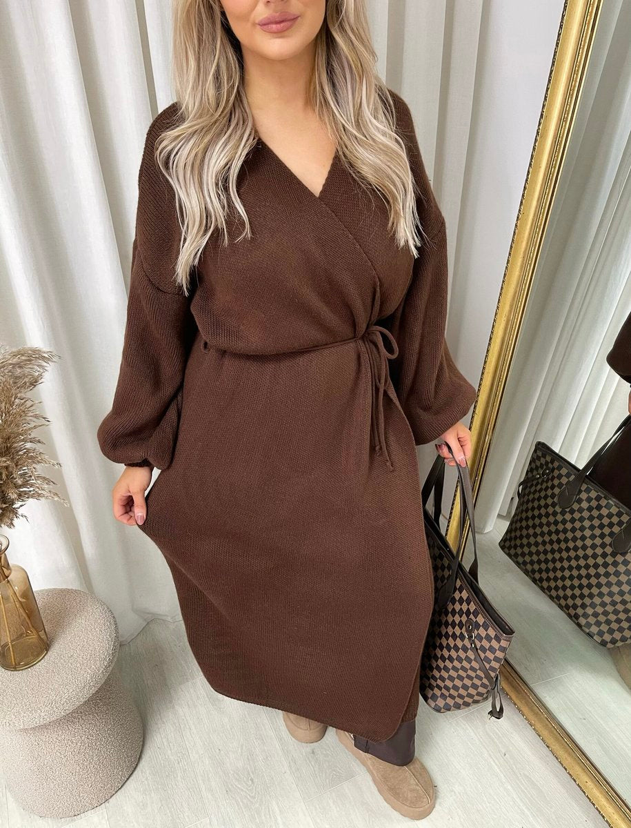 Alissa Knitted Long Sleeve Belted Cardigan - 5 colours