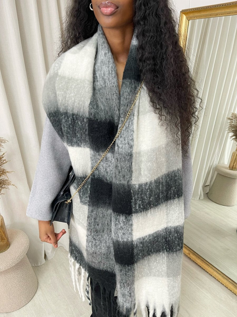 Jennie Striped Soft Comfortable Oversized Chunky Scarf - 3 colours