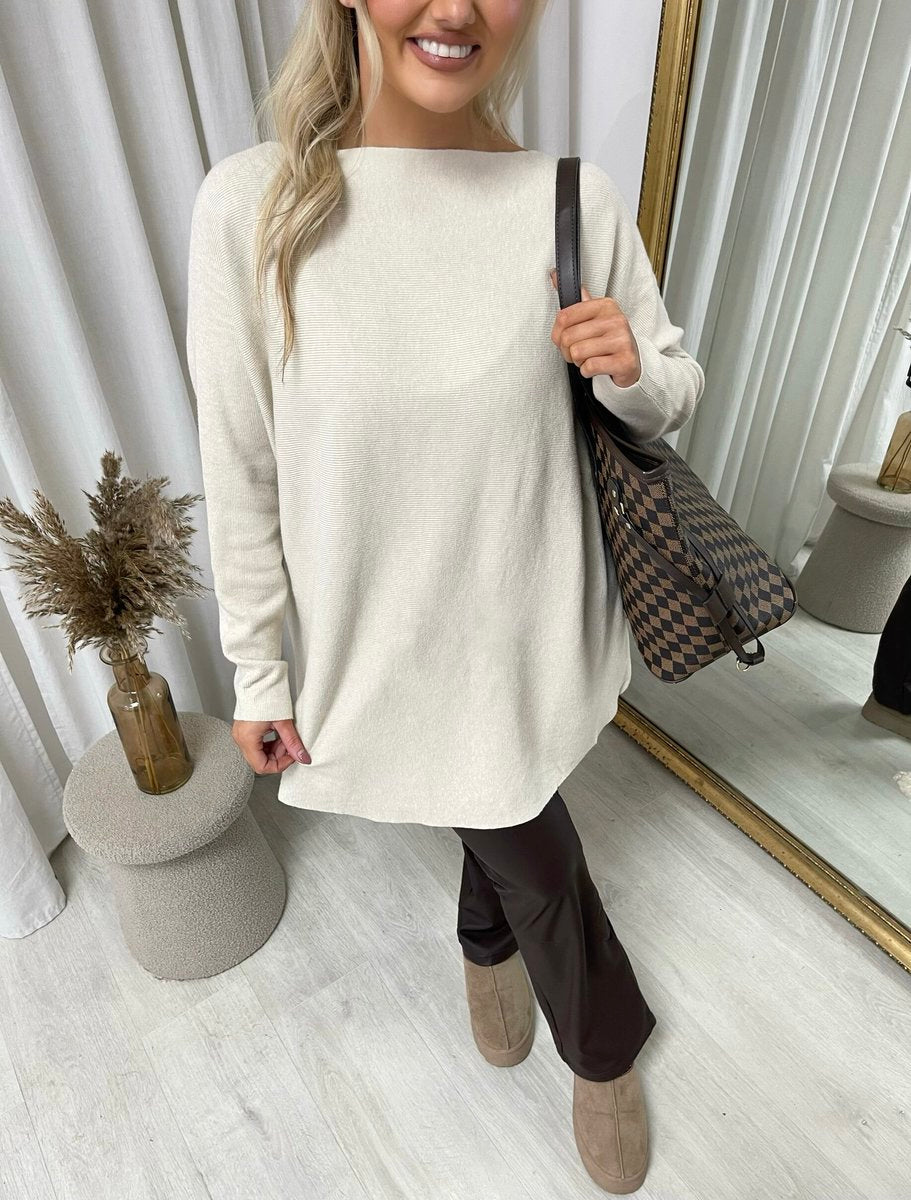 Erica Loose Long Sleeve Knitted Jumper - 3 colours