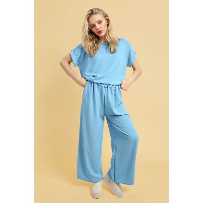 Hailey Oversized Top and Wide Leg Trousers Co-ord Set